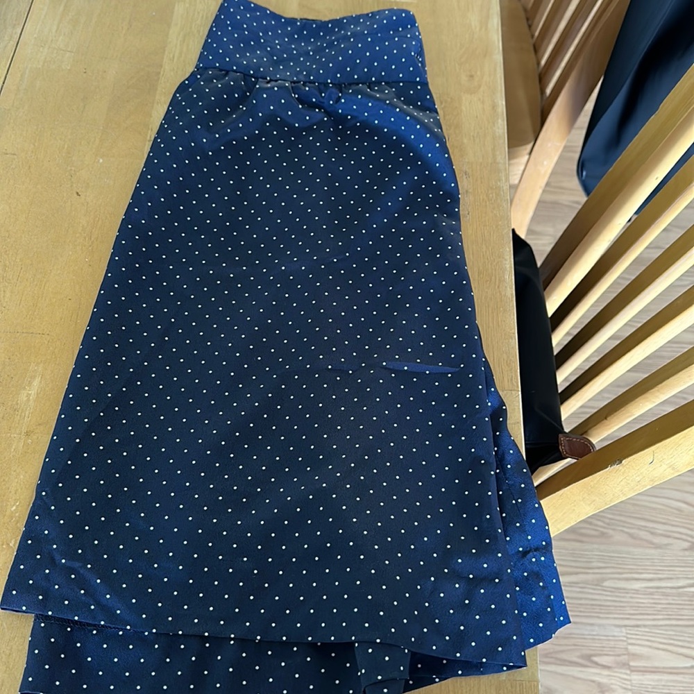 Limited Navy Polka Dot Skirt-Size Medium